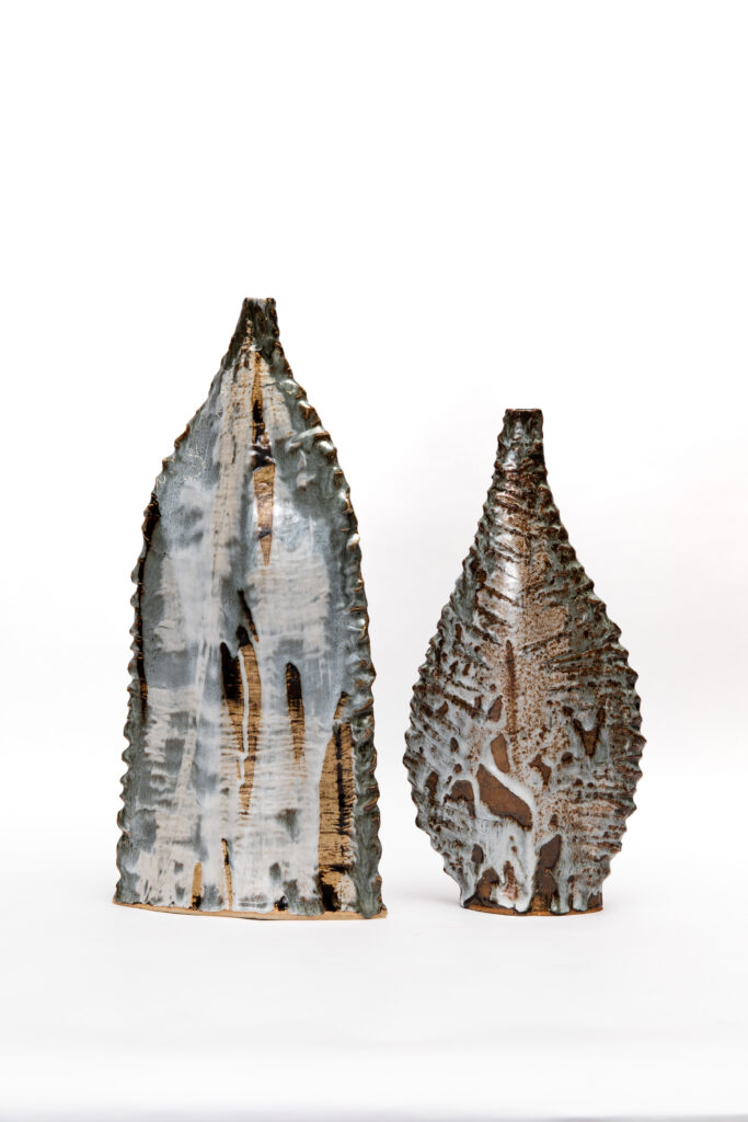 2 VASES by B HOLLAND